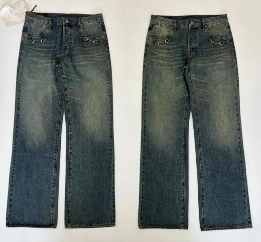 Gucci 25FW Jeans with Horse-Bit Detail