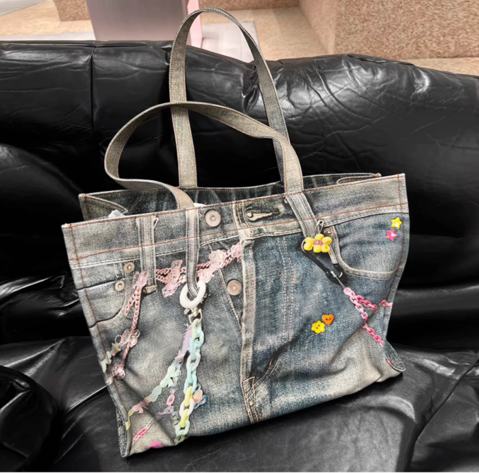 Acne Studios Digital Print Tote Bag