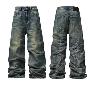 Karmanistic Distressed Rhinestone Jeans
