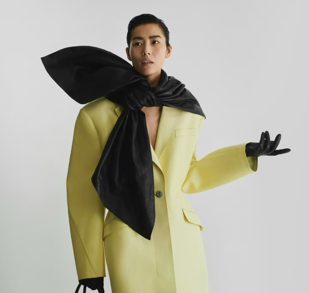 Givenchy Lambskin Bow Scarf