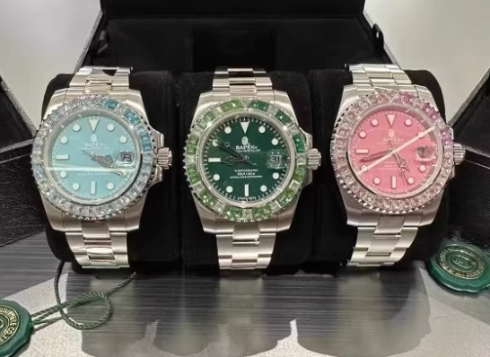 Bapex Diamond-Encrusted Watches