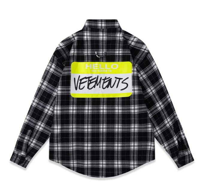 Vetements 'My Name Is' Flannel