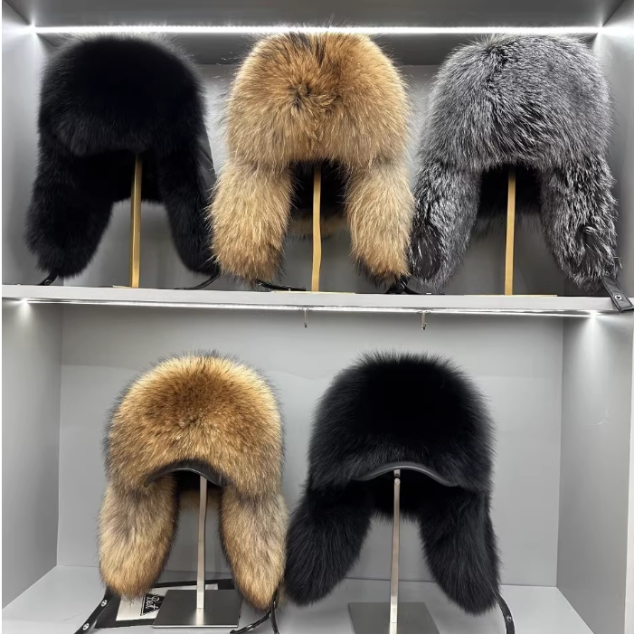 Brimmed Fur Ushanka Hats