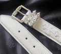 Chrome Hearts White Roller Belt