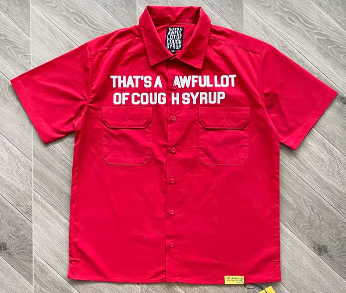 Cough Syrup Button up Tee