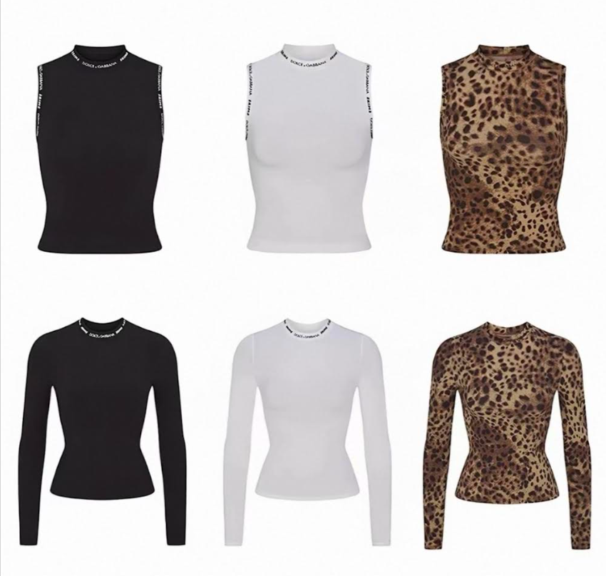 Skims x Dolce & Gabbana Tops