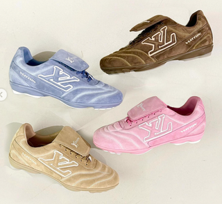 Louis Vuitton Suede Footprint Sneakers