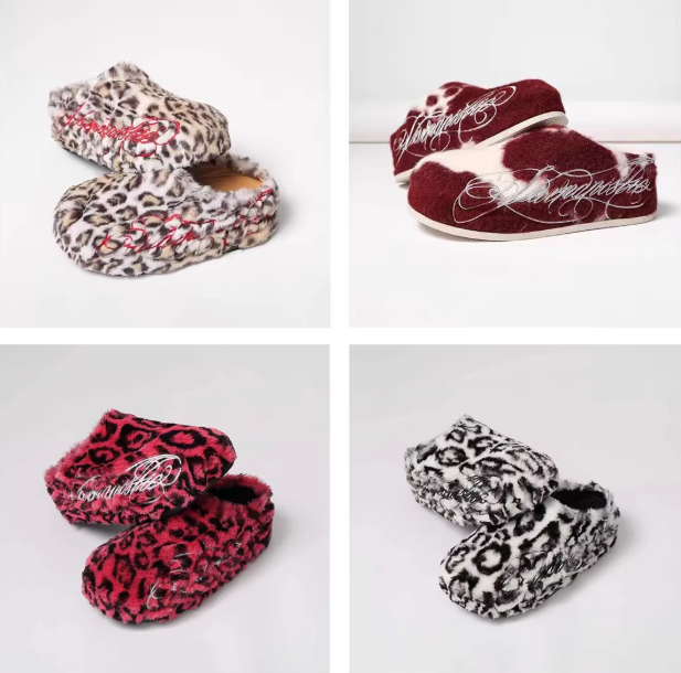 Karmanistic Animal Print Fur Mules