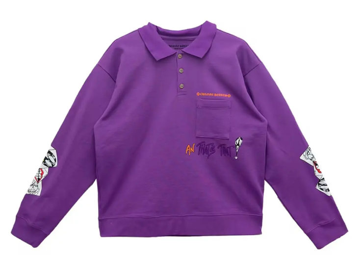 Chrome Hearts Matty Boy Graffiti Longsleeve Polo