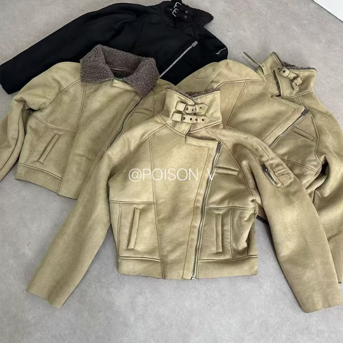 No Faith Studios Lambwool Suede Jackets