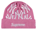 Supreme Pink NY Beanie
