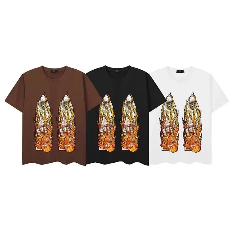 Who Decides War Rhinestone Flame Tees