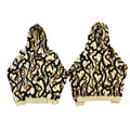 Number (N)ine and GOD SELECTION XXX Classic Heart-Shaped Tribal Camouflage Zip-Up Hoodie
