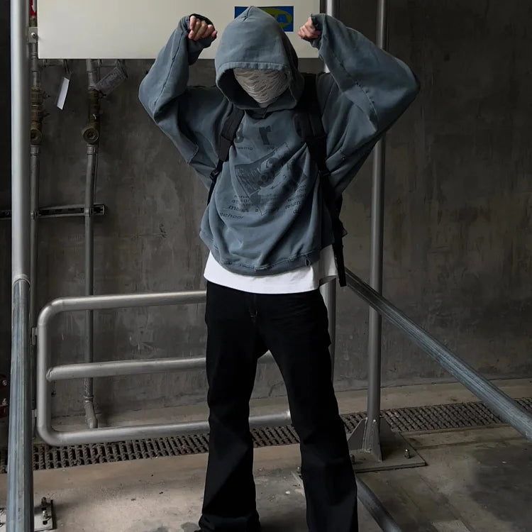 ERD Distressed Graphic Hoodie