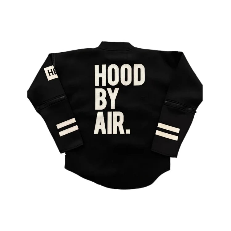 Hood By Air patchwork zip-up jacket