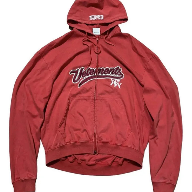 Vetements Red Collaboration Zip-Up