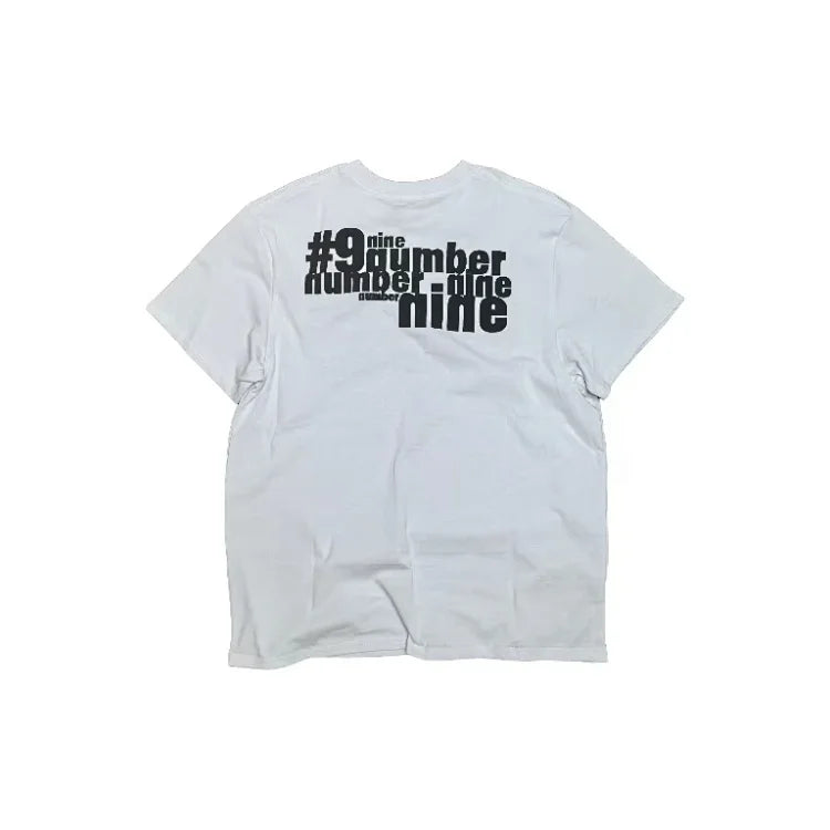Number (N)ine White Crew Neck T-Shirt