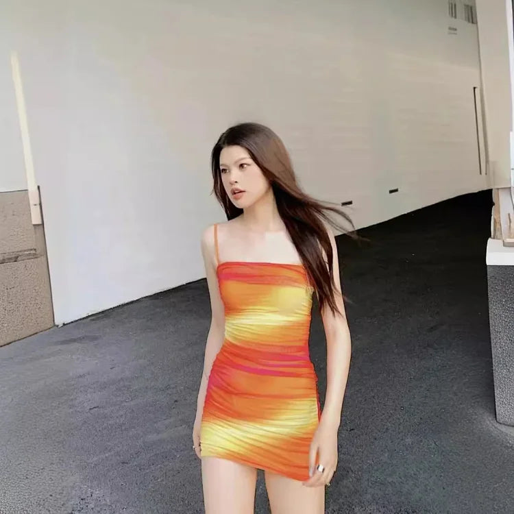 Hello Molly Crushin Hard Orange Dress