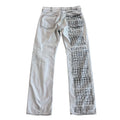 Number (N)ine's white  Hipster  jeans from the Spring/Summer 2002  Modern Times  collection.