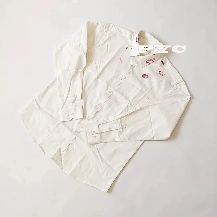 Maison Margiela white cotton button-down shirt