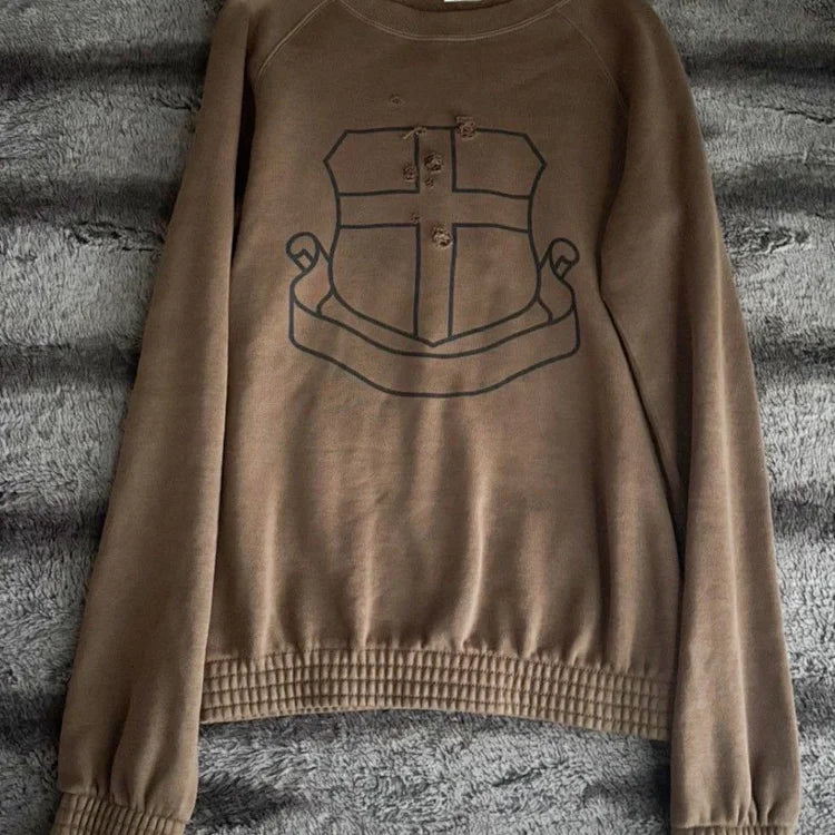 Number (N)ine's classic shield logo sweatshirt