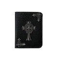 Black Chrome Hearts Leather Wallet