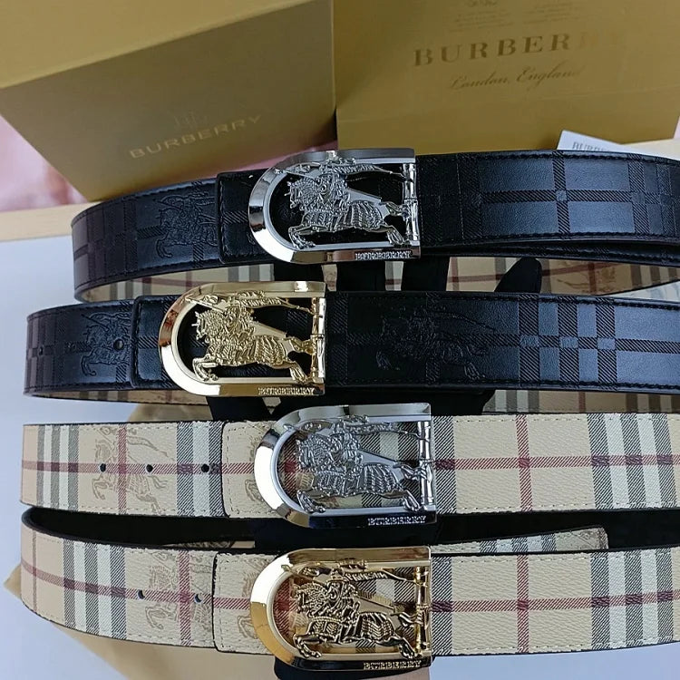 Burberry-inspired reversible belts