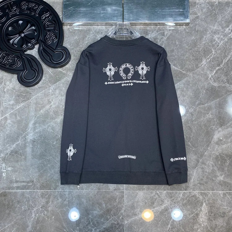 Chrome Hearts  Made In Hollywood   Long-Sleeve Printed Sweatshirt