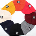 Stone Island wool blend ribbed beanies