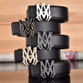 Luxury AMIRI black Nappa leather belt