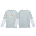 Light blue Acne Studios layered long-sleeved T-shirt