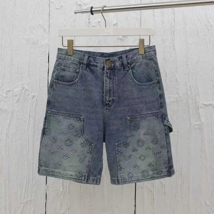 Louis Vuitton denim cargo shorts