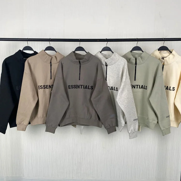 essentials half-zip sweatshirt
