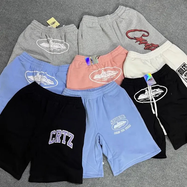 Corteiz Alcatraz Island print shorts