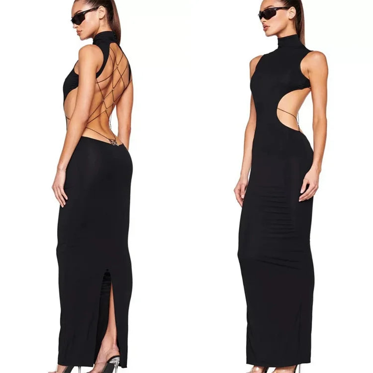 I.AM.GIA Larisa Black Long Dress