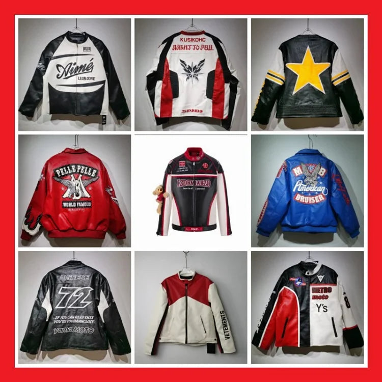 Leather jackets for men and women from various brands and designers