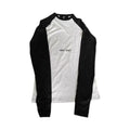 Hood By Air Black and White Color Block Long Sleeve Raglan T-Shirt