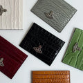 Vivienne Westwood black crocodile leather card holder