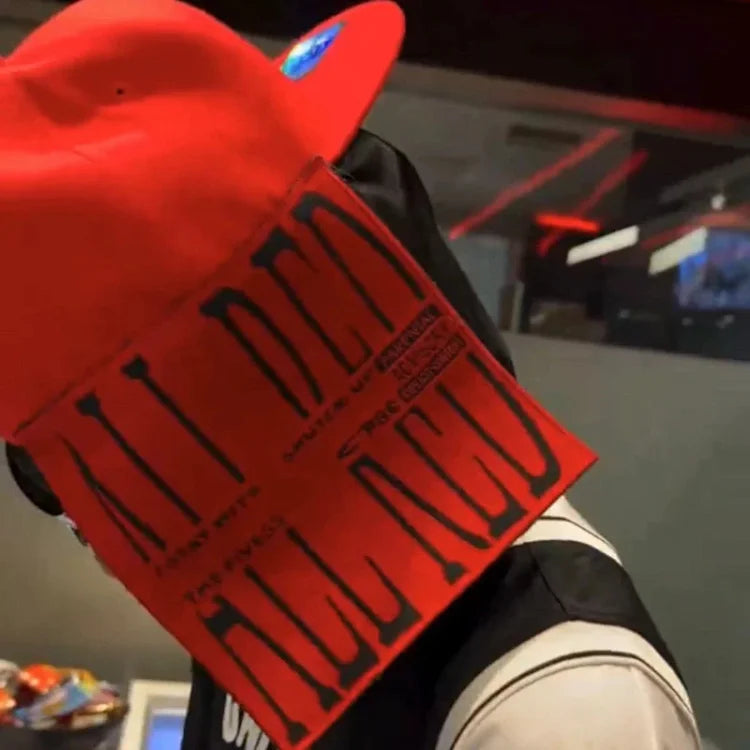 Playboi Carti collaboration release of the  ALL RED  limited edition trendy hat