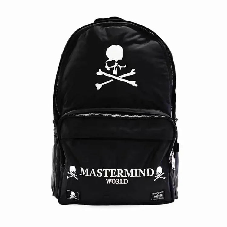 Mastermind Japan collaborates with Porter to release a black backpack.