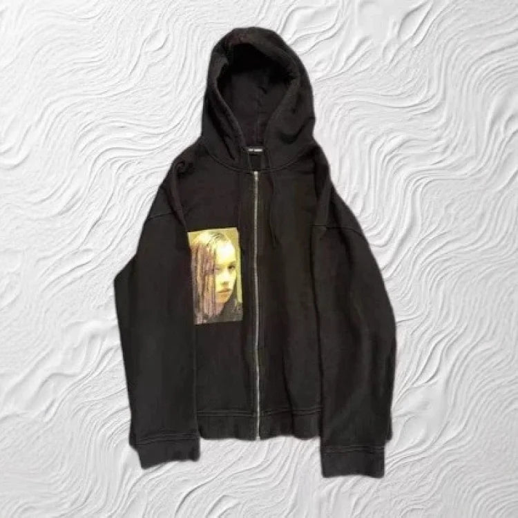 Raf Simons Christiane F. Wet Hair Zip-up