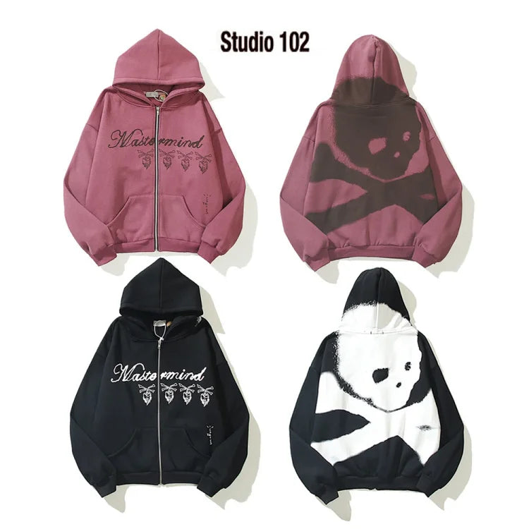 Travis Scott Cactus Jack x Mastermind collaboration zip-up hoodie jacket