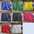 Moncler green logo shell swim trunks