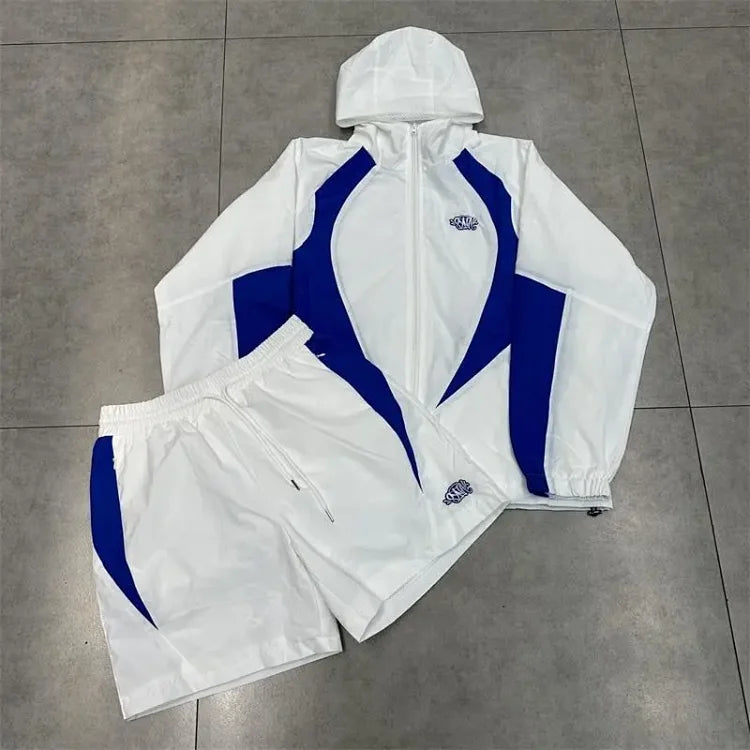 Syna World Vortex windbreaker jacket and shorts set
