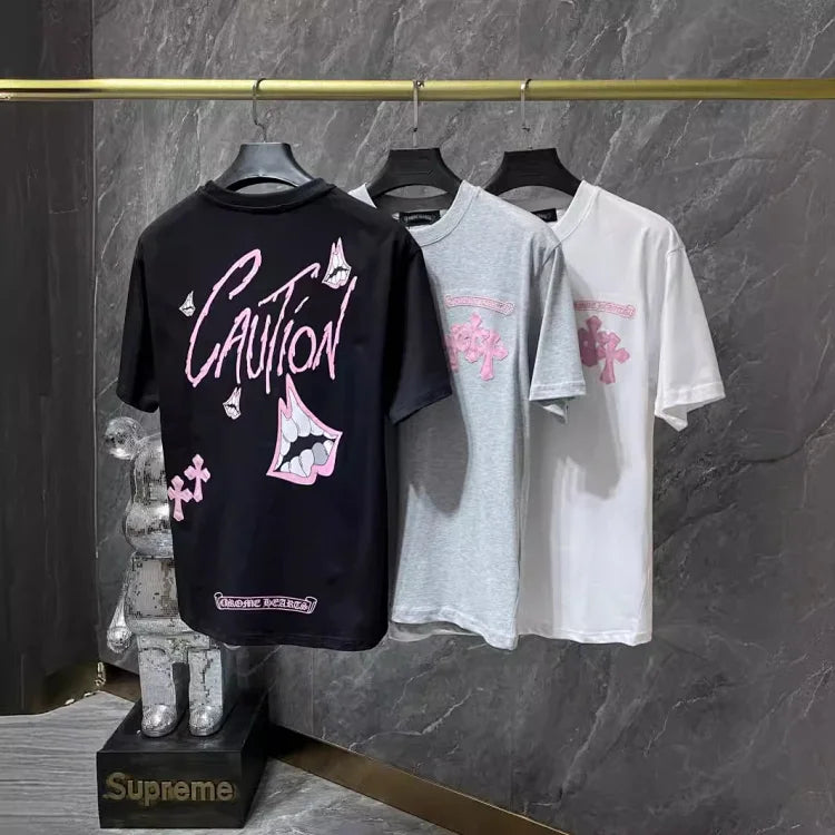 Chrome Hearts Matty Boy Caution T-Shirt.
