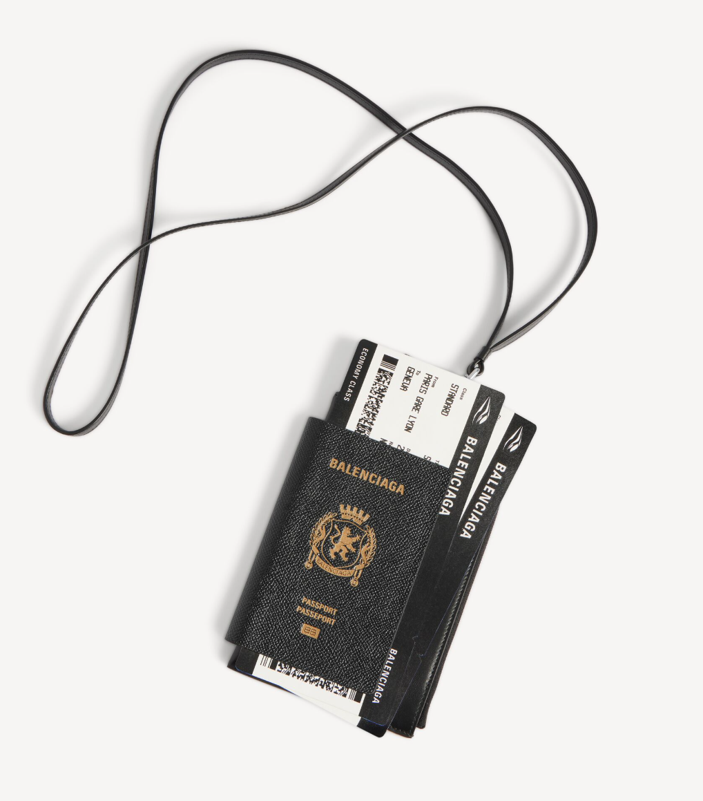 Balenciaga Leather Passport Wallet
