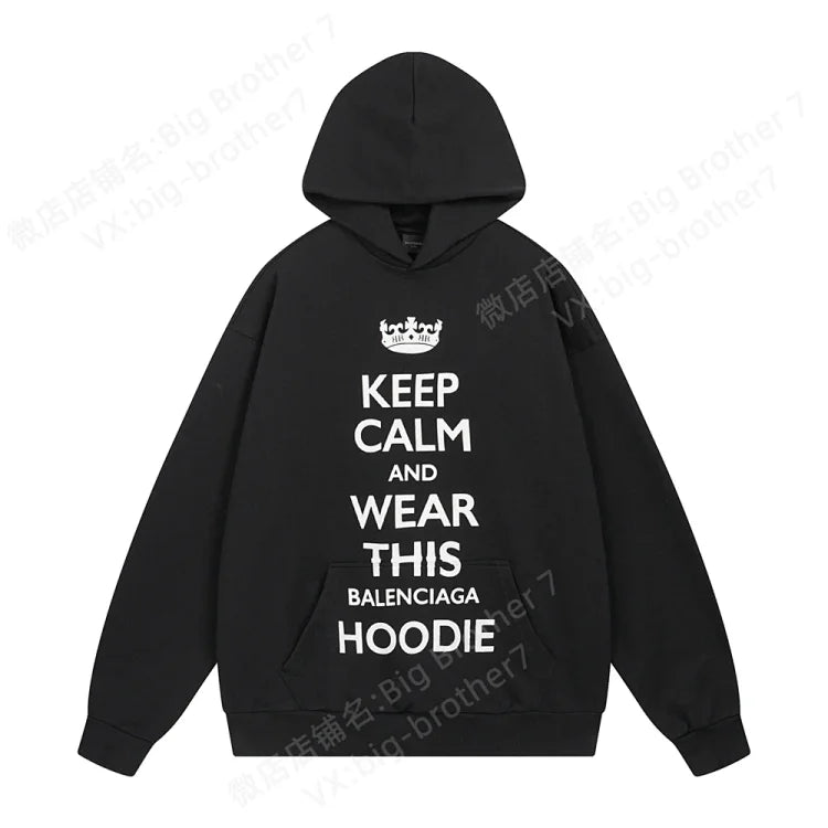 Balenciaga Keep Calm Hoodie
