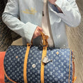 Louis Vuitton Denim Keepall Bandouliere 50