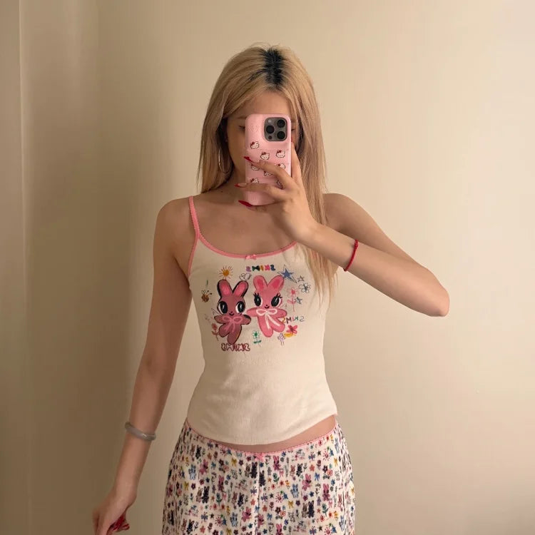 Skims Logo Pointelle Cami Top