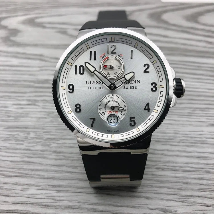 Ulysse Nardin's in-house 43mm stainless steel Marine Chronometer